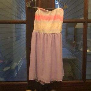 Strapless party dress